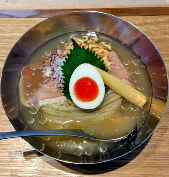 「【限定】出雲冷麺 いくらご飯付き 1800円」@宍道湖しじみ中華蕎麦 琥珀 東京本店の写真