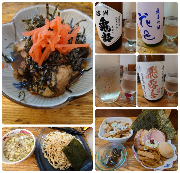 「特製つけそば＋ おつまみメンマ＋ 豚ばらナンコツ（あたま）」@中華そば専門 とんちぼの写真