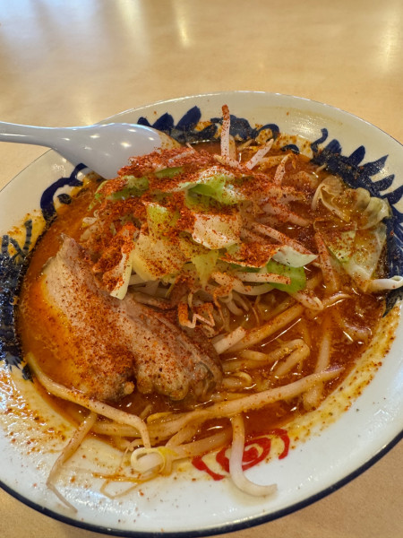 「赤い辛味噌タンメン」@みやこいち 本店の写真