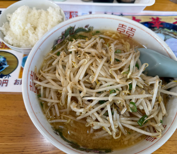 「みそらあめんコッテリ大盛withライス」@あゆ次郎 北本店の写真