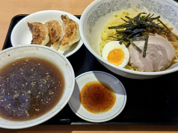 「つけ麵セット（餃子付き）1040円」@再光軒 西新井店の写真