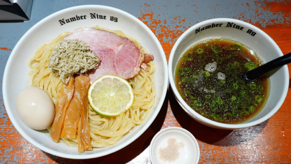 「昆布水つけ麺＋味玉」@麺Dining Number Nine 09の写真