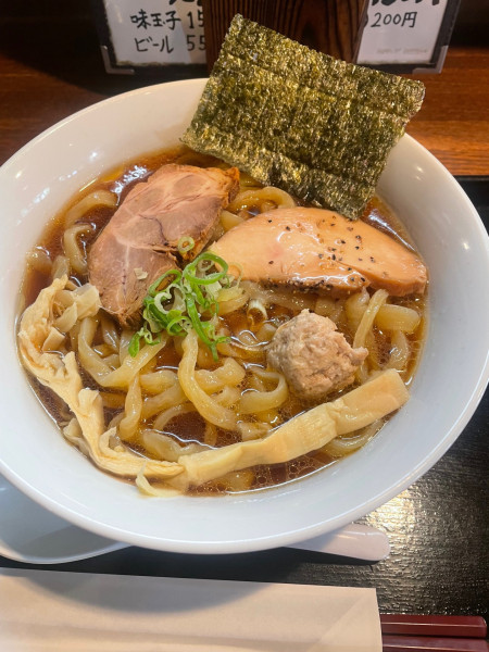 「中華そば（麺大盛）」@粉麺小屋の写真
