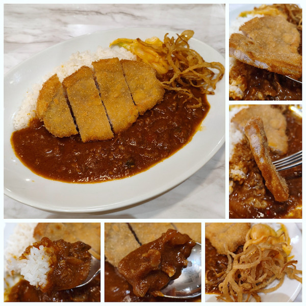 「三元豚のスパイシーロースとんかつカレー(2辛)　¥1177」@しあわせのビーフカレー 浅草中央店の写真