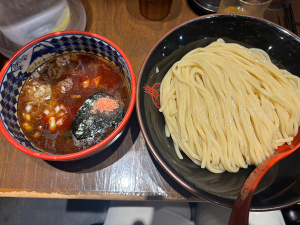 「濃厚海老つけ麺大盛」@つけ麺専門店 三田製麺所 五反田店の写真