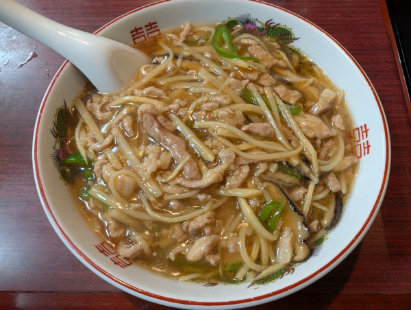 「肉そば」@まんぷく亭の写真