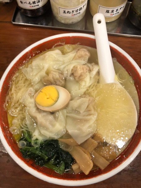 「ランチ雲呑麺（塩）」@広州市場 五反田店の写真