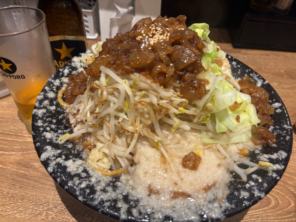 「爆爆盛焼脂油麺(脂・にんにく多め)」@らーめん 平太周 吉祥寺店の写真