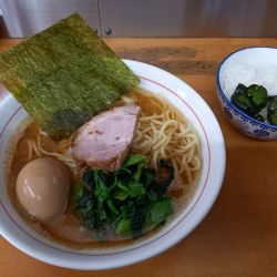 ラーメン並（硬め濃いめ多め）＆味玉