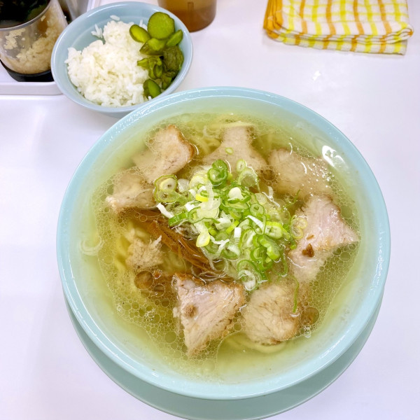「中華そば塩変更&サービスライス。¥850。」@ともちんラーメンの写真