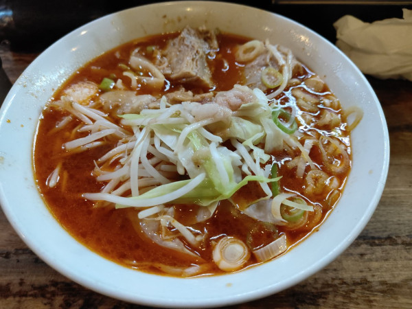 「辛いラーメン」@麺屋 鳳の写真