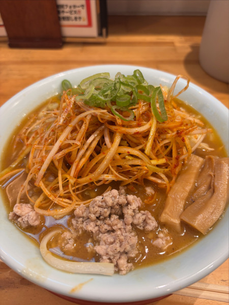 「辛ネギ味噌ラーメン」@蔵味噌らぁめん よろず 真岡店の写真
