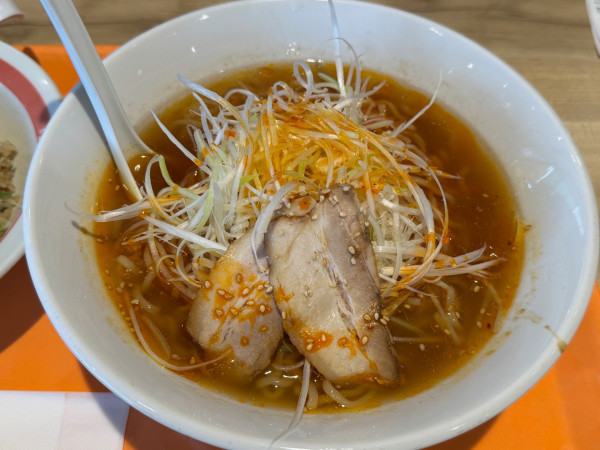 「ねぎらーめん（麺大盛り）」@幸楽苑 レイクウォーク岡谷店の写真