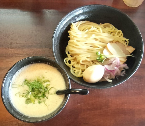 「ほたてエスプレッソつけ麺 950円＋味玉 100円」@1/100の写真