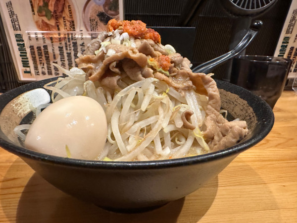 「豚もつ味噌ラーメン（並盛・麺160g・もやし増）1,100円」@上州山賊麺 大大坊の写真