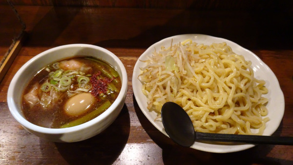 「特つけそば(1,200円)麺多め」@麺 池谷精肉店の写真