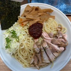 二つの味噌の冷やしあぶらソバ