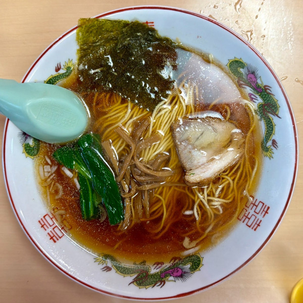 「キリンラガー ＋ ニラレバ炒め → ラーメン」@安楽の写真