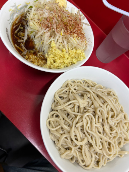 「小つけ麺(950円＋150円) ショウガ　50円」@ラーメン二郎 越谷店の写真