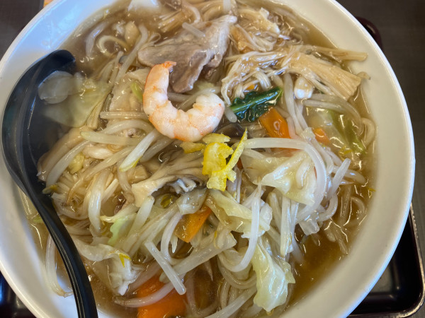 「季節限定：きのこあんかけタンメン：950円・野菜大盛り：0円」@埼玉タンメン 山田太郎 川島インター店の写真