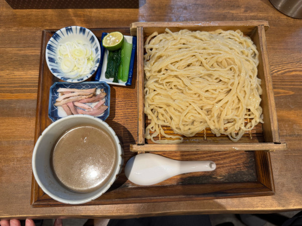 「つけ麺松茸」@炭火焼濃厚中華そば 奥倫道の写真