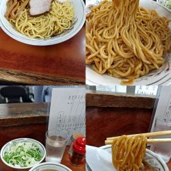 『油そば 大+ネギ皿+スープ(￥1050+150+50)』