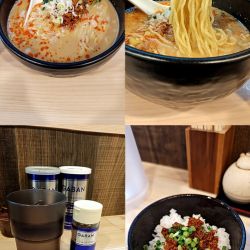 『白湯担々麺+鶏そぼろご飯(￥950+350)』