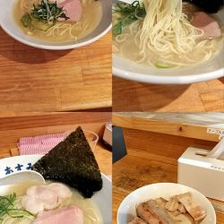 『塩らぁ麺+ちゃーしゅー丼ハーフ(￥850+250)』