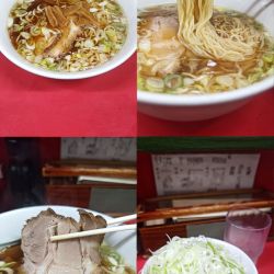 純レバ丼ミニ+しょうゆラーメンのランチセット(￥1350)