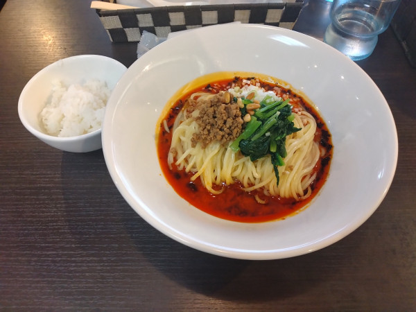 「四川担担麺（汁無し）並盛¥1030+小ライス¥90-」@蒼雲の写真