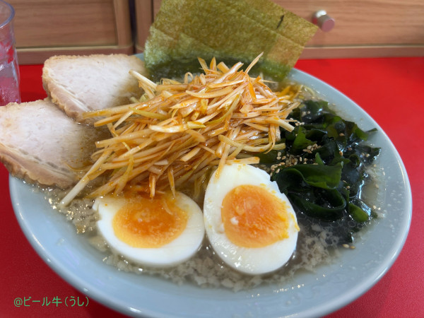 「特製ラーメン辛ネギ(1250円)」@ラーメンショップ マルナミ 川口店の写真