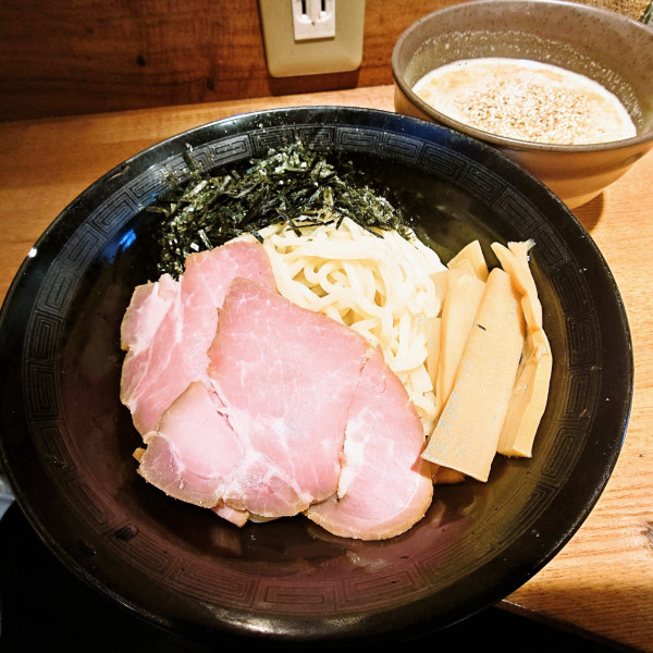 「牡蠣つけ麺(中)＋追い飯」@廻麺鶏千 高田馬場店の写真