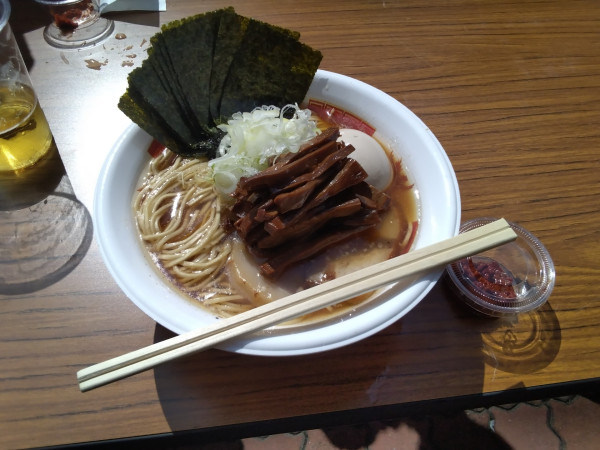 「『お外で食べる奈つやの中華そば』(1000円)」@奈つやの中華そばの写真
