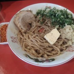 10月限定　九条ネギ釜バター¥650 豚増し¥250