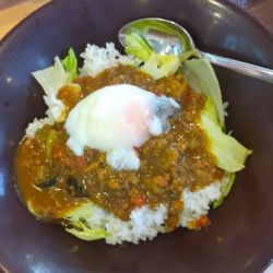 スパイシーキーマカレー丼690円