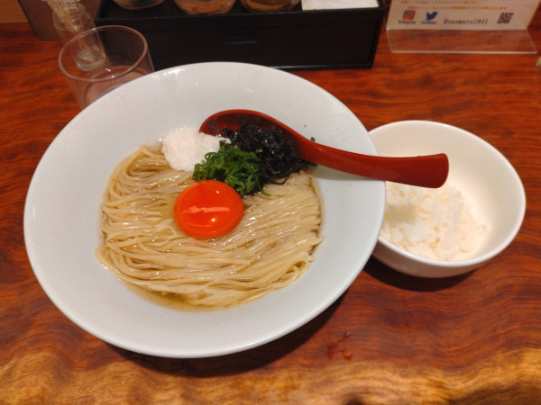 「【限定】煮干のぶっかけTKM¥1000+追い飯¥100-」@三馬路 東京店の写真