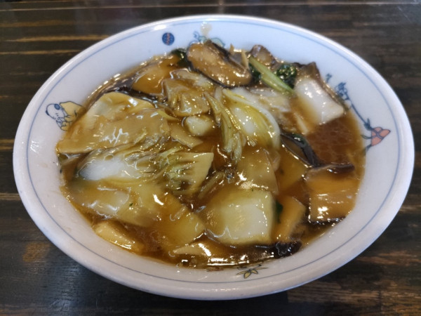 「椎茸あんかけつゆそば」@福来軒の写真
