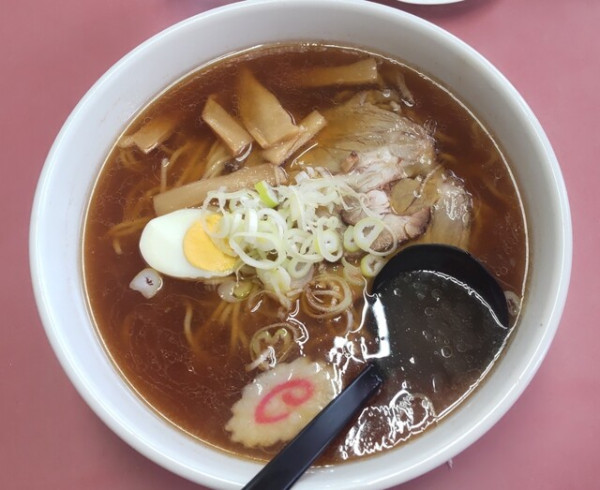 「醤油ラーメン 750円 特盛 二玉無料」@ハイらーめんデス 広野店の写真