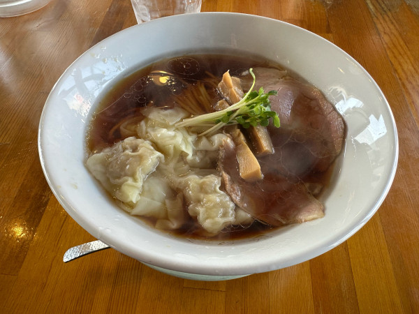 「ワンタン中華そば」@麺処 清水の写真
