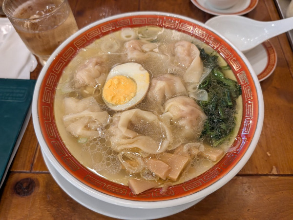 「ミニわんたん麺850円」@広州市場 中目黒店の写真