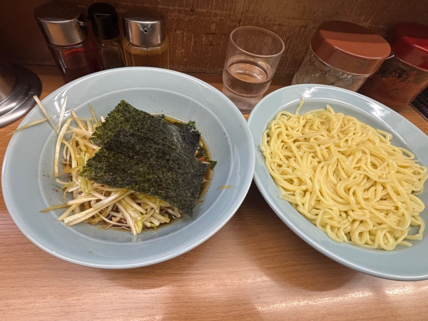 「つけ麺中　ネギ」@なかむら屋の写真