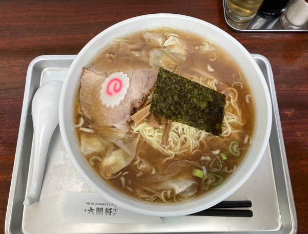 「ワンタン中華麺 麺大盛」@稲城大勝軒 五一の写真