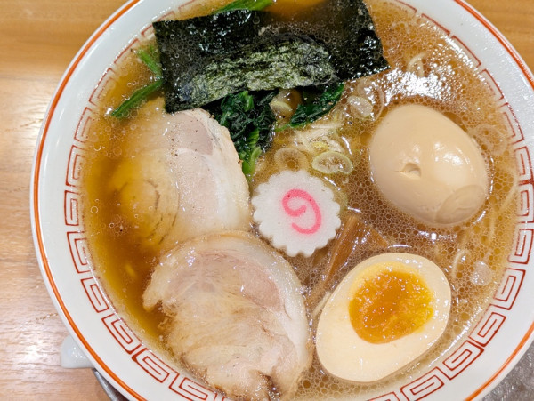 「中華そば竹下食堂（細麺）＋味玉」@らぁめん花月嵐 武蔵小杉店の写真