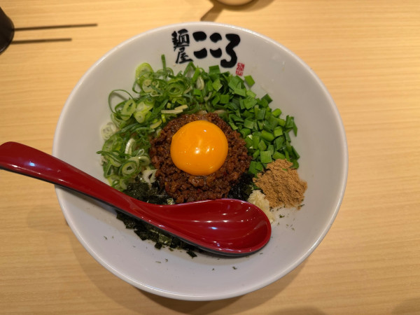 「台湾まぜそば(追い飯付き)1000円＊オープン特価500円」@麺屋 こころ 明大前店の写真