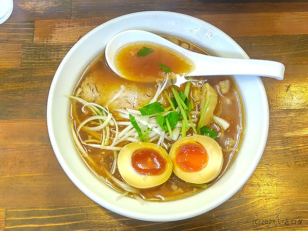 「チャーシュー麺（＋煮玉子）」@今里の写真
