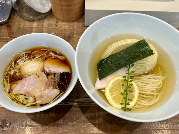 「味玉 昆布水つけ麺 醤油 大盛」@3931WORKS.の写真