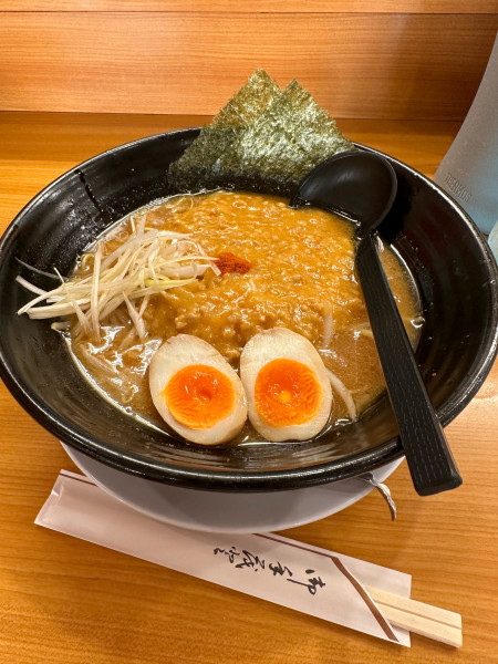 「肉味噌らーめん」@麺や あすなろ 古河店の写真