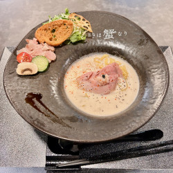 スペシャル紅ズワイ蟹トリュフ（1600円）＋フレンチ和え玉（400円）