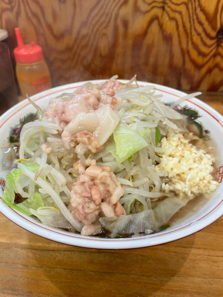 「大ラーメン(ニンニク、ヤサイ、アブラ)」@ラーメン二郎 前橋千代田町店の写真