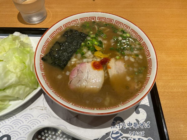 「煮干し中華そば　旨NIBO(期間限定）」@らあめん花月嵐 川越バイパス店の写真